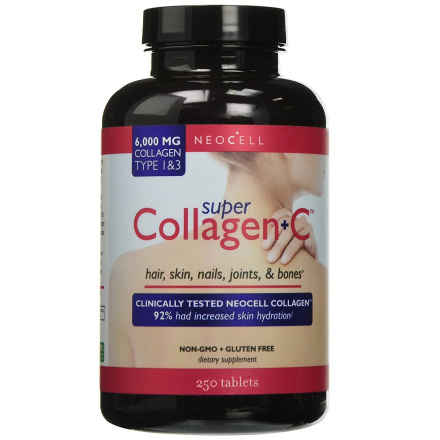 Neocell Super Collagen+C, Type 1&3, 250 tablets