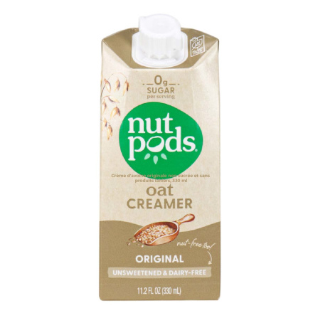 Front of Nutpods Oat Creamer Original Unsweetened, 330mL