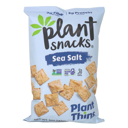 Front of Plant Snacks Plant Thins Sea Salt