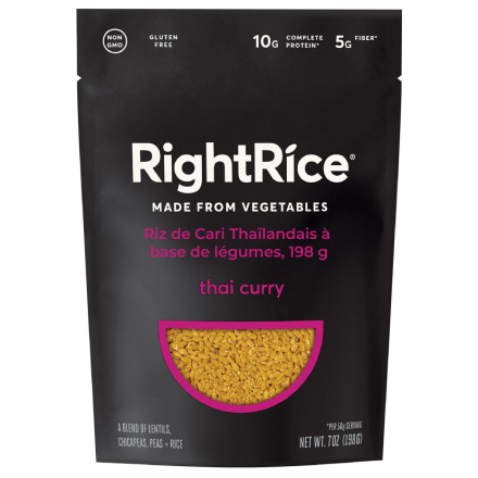 RightRice Thai Curry Rice Made from Vegetables, 198g