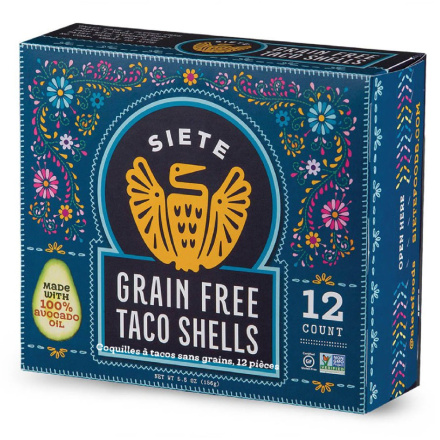Front Siete Grain Free Taco Shells, 12 Count
