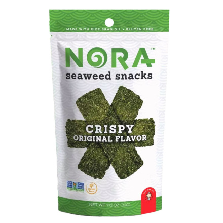 Front of NORA Crispy Seaweed Snack Original