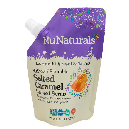 NuNaturals Keto Salted Caramel Flavoured Syrup, 6.6 fl oz