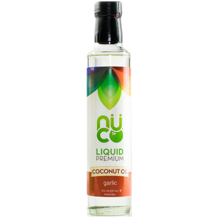 Nuco Liquid Premium Coconut Oil Garlic, 237ml