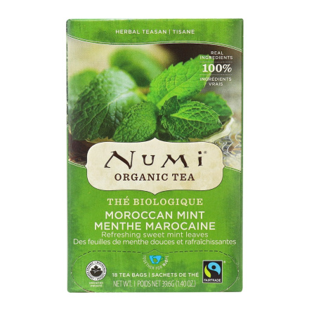 Numi Organic Moroccan Mint Tea, 18 Bags