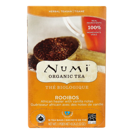 Numi Organic Rooibos Tea, 18 Bags
