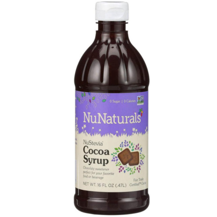 NuNaturals NuStevia Cocoa Syrup, 470ml
