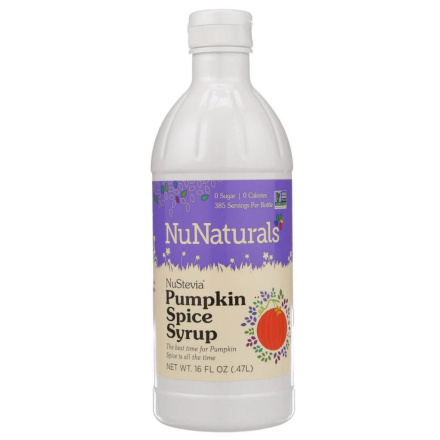 NuNaturals NuStevia Pumpkin Spice Syrup, 470ml