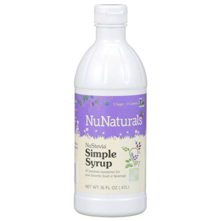NuNaturals NuStevia Simple Syrup, 470ml
