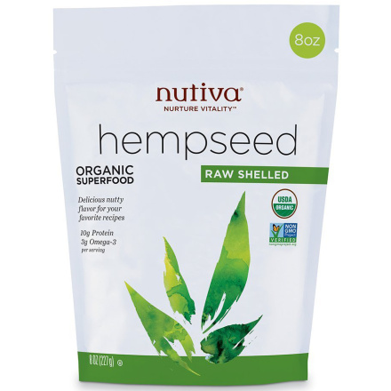 Nutiva Organic Raw Shelled Hempseed, 227g