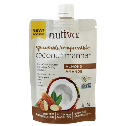 Nutiva Organic Coconut Manna Almond, 176g