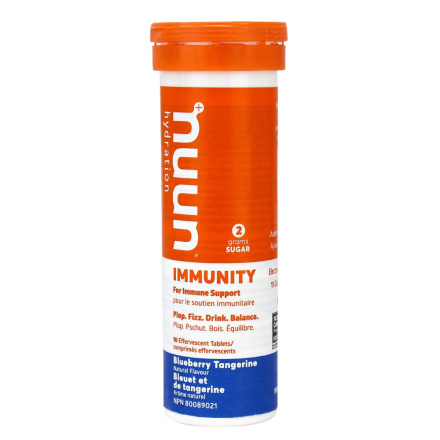 Nuun Immunity Electrolyte Supplement Blueberry Tangerine, 10 Tablets