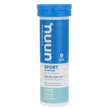 Nuun Sport Electrolyte Supplement Tropical, 10 Tablets