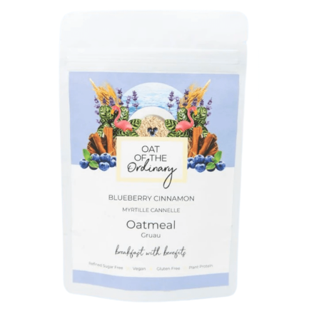 Front of Oat of the Ordinary Gluten-Free Blueberry Cinnamon Oatmeal, 55g