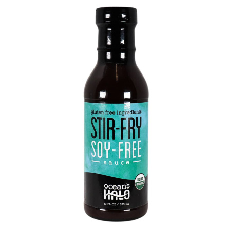 Front of Ocean’s Halo Stir-Fry Soy-Free Sauce, 355mL