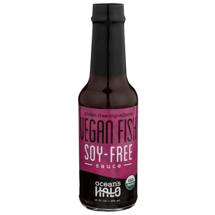 Front of Ocean’s Halo Vegan Fish Soy-Free Sauce, 296mL