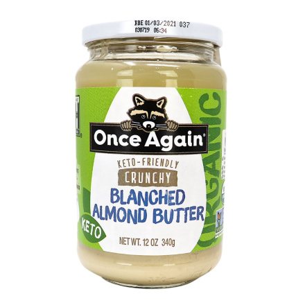 Once Again Blanched Almond Butter Crunchy, 340g