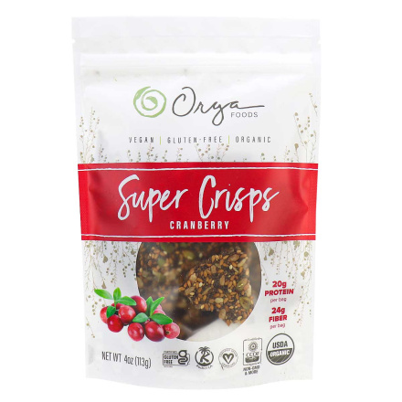 Orga Foods Gluten-Free Super Crisps Cranberry, 113g Front