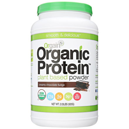 Orgain Creamy Chocolate Fudge Organic Protein Powder, 920g
