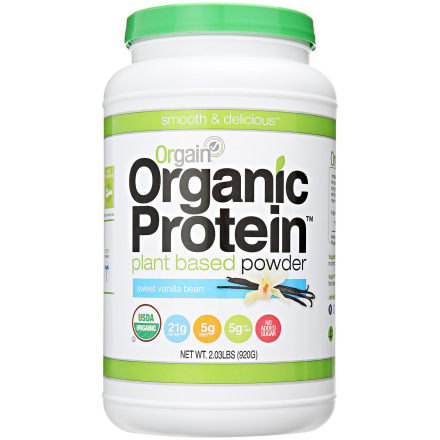 Orgain Sweet Vanilla Bean Organic Protein Powder, 920g
