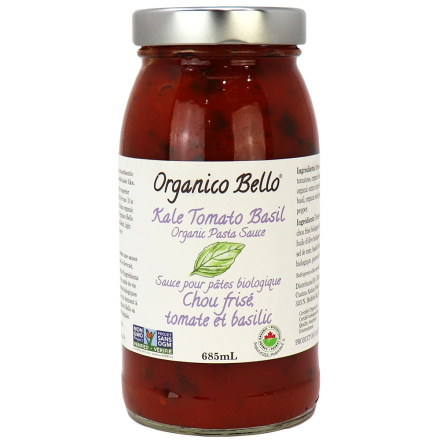 Organico Bello Kale Tomato Basil Pasta Sauce, 685ml
