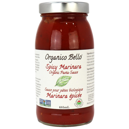 Organico Bello Spicy Marinara Pasta Sauce, 685ml