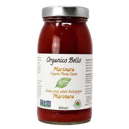 Organico Bello Marinara Organic Pasta Sauce, 685mL