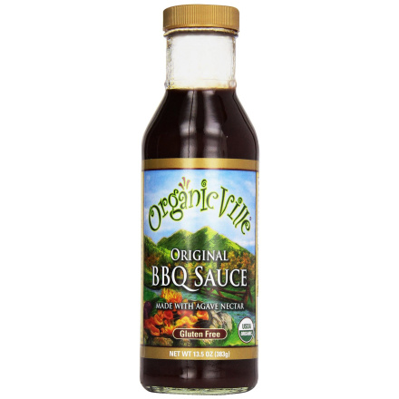 OrganicVille Original Organic BBQ Sauce with Agave Nectar, 355ml