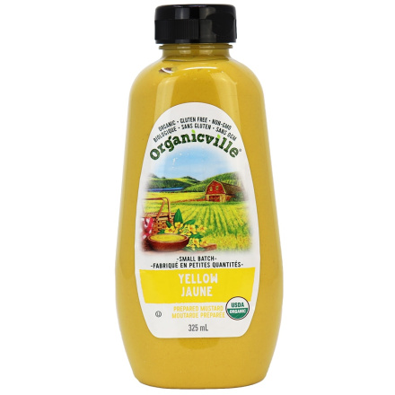 Organicville Organic Yellow Mustard, 325ml