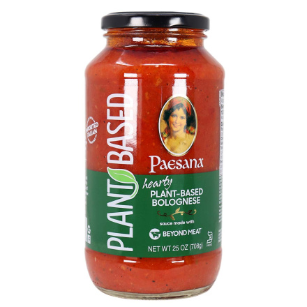 Front of Paesana Hearty Plant-Based Bolognese Sauce, 708g