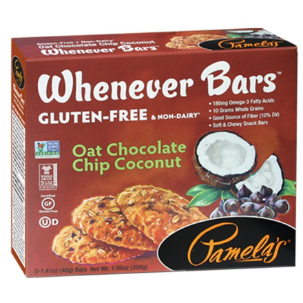 Pamela's Oat Chocolate Chip Coconut Whenever Bars, 200g