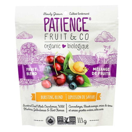 Front of Patience Organic Dry Fruit Blend, 113g