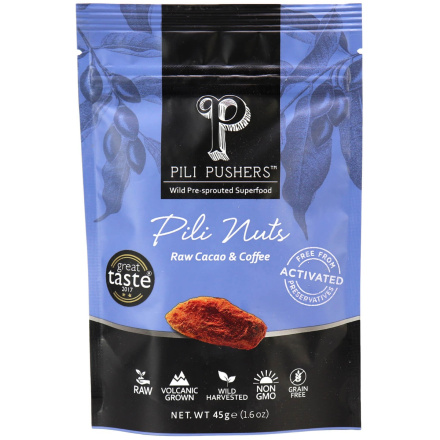 Pili Pushers Raw Cacao & Coffee Pili Nuts, 45g