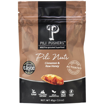 Pili Pushers Cinnamon & Raw Honey Pili Nuts, 45g