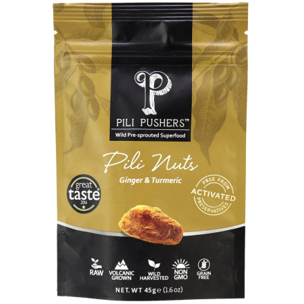 Pili Pushers Ginger & Turmeric Pili Nuts, 45g