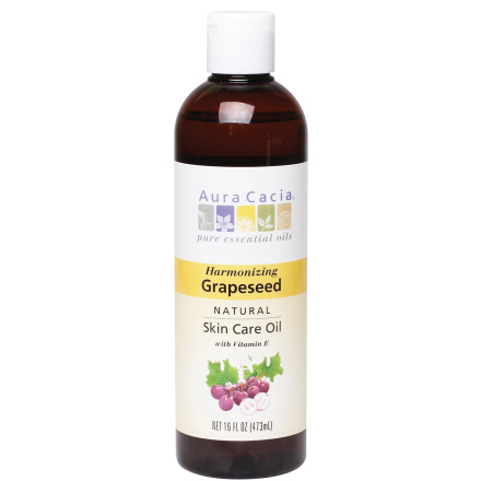 Aura Cacia Grapeseed Oil, 473ml