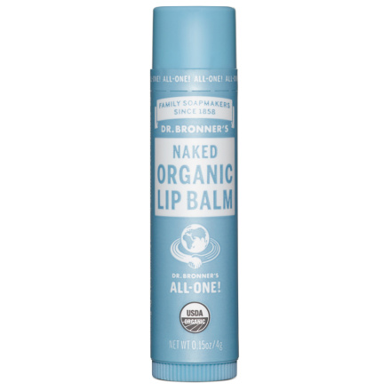 Dr. Bronner's Naked Organic Lip Balm, 0.15oz