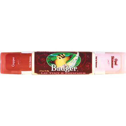 Badger Mineral Lip Tint & Shimmer - Copper/Opal Shimmer, 4.8g