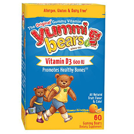 Hero Nutritionals Yummi Bears Vitamin D3, 60 gummy bears