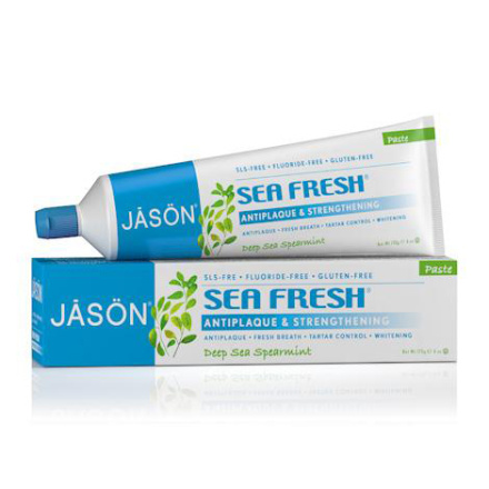 Jason Sea Fresh Strengthening Fluoride Free Toothpaste, 170g