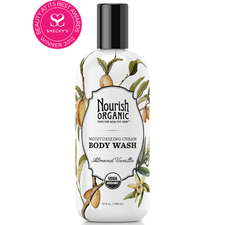 Nourish Organic Moisturizing Cream Organic Body Wash - Almond Vanilla, 10oz