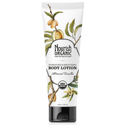 Nourish Organic Hydrating & Smoothing Body Lotion - Almond Vanilla, 8oz
