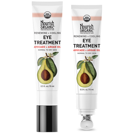 Nourish Organic Renewing + Cooling Organic Eye Treatment Cream, 15ml