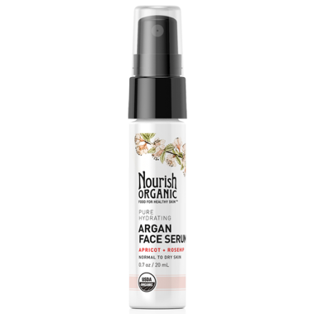 Nourish Organic Pure Hydrating Organic Argan Face Serum, 20ml