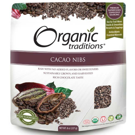 Organic Traditions Cacao Nibs, 227g