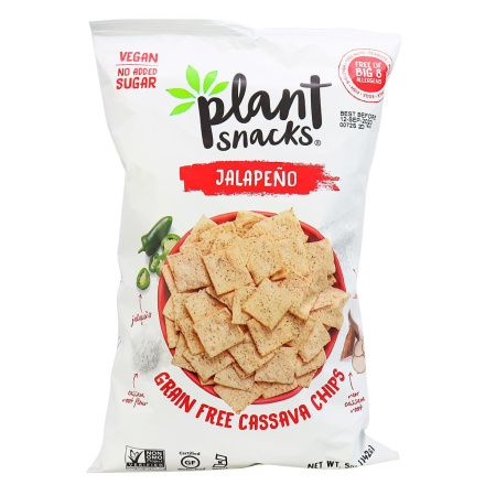 Plant Snacks Jalapeño Cassava Root Chips, 142g