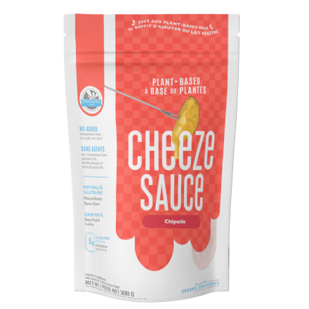 Front of Plantworthy Plant-Based Cheeze Sauce Chipotle, 300g