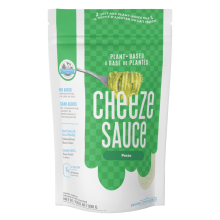 Front of Plantworthy Food Plant-Based Cheeze Sauce Pesto, 300g