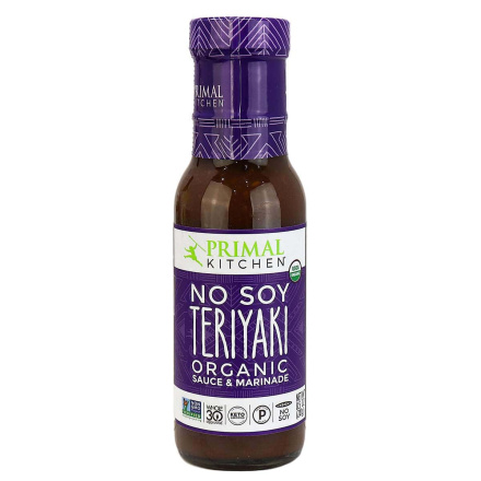 Front of Primal Kitchen No Soy Teriyaki Marinade & Sauce, 240ml
