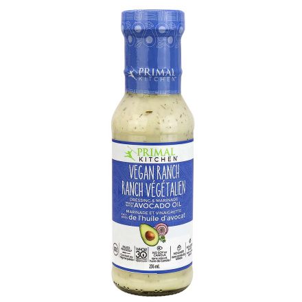 Front of Primal Kitchen Vegan Ranch Dressing, 236ml